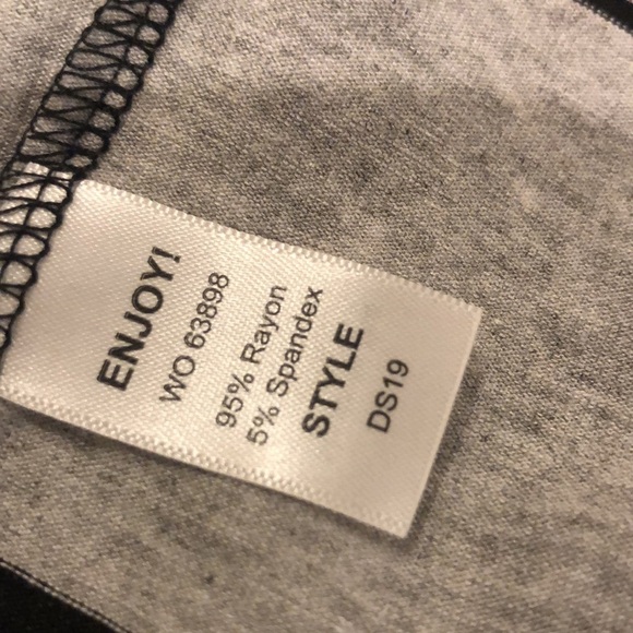 Michael Stars Delaney Surplice Casual Striped Maxi Dress Black Grey L - Picture 4 of 4